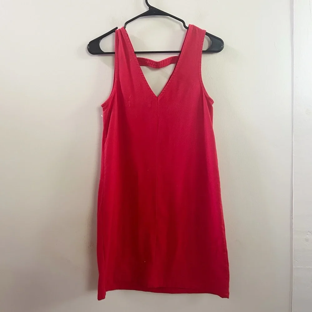 Abercrombie red‎ shift dress XS